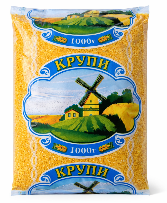 Крупа кукурудзяна шліфована № 2 ТМ Мудра Господиня 1 кг